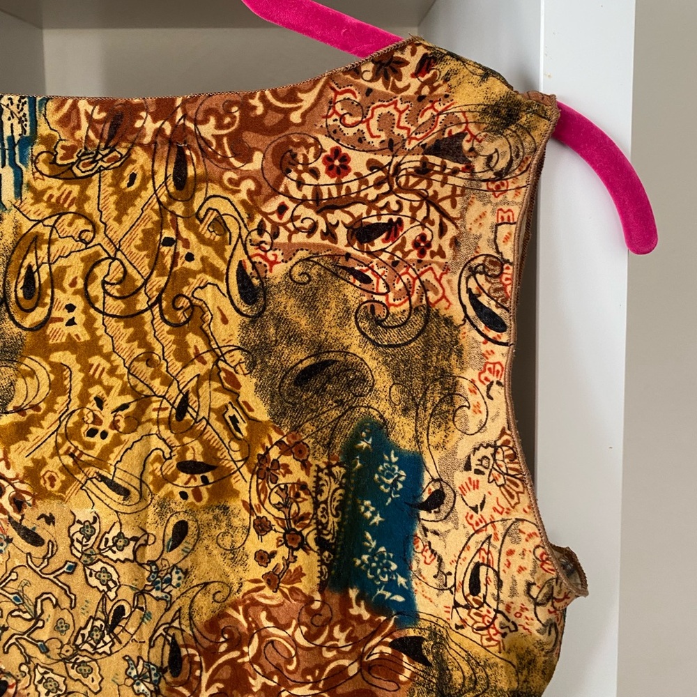 Y2K Rave Paisley Print Tank - Picture 4 of 4